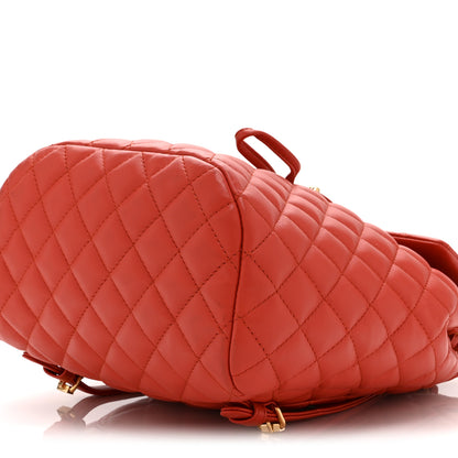 Chanel Lambskin Quilted Small Urban Spirit Backpack Red 10 of 10