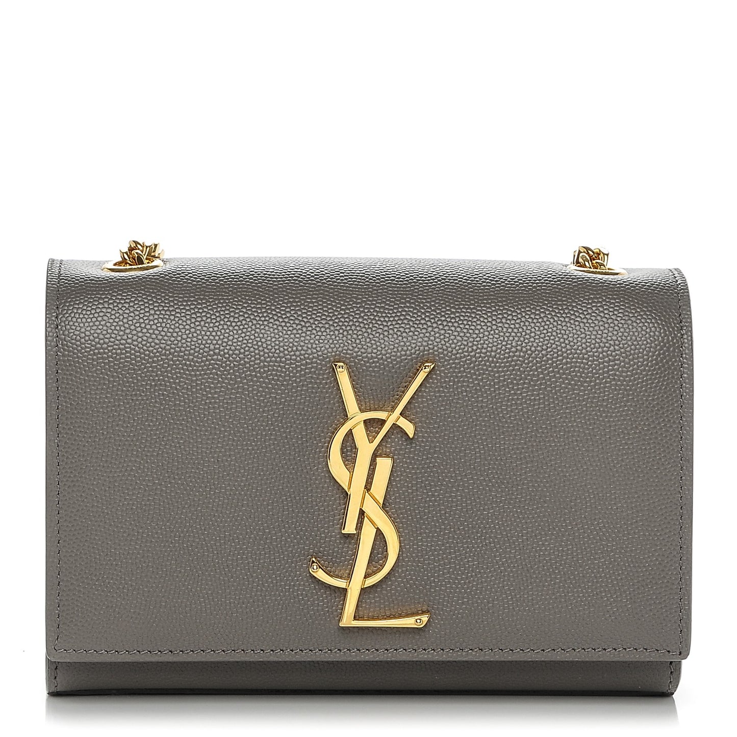 Grain De Poudre Small Monogram Kate Satchel Fog