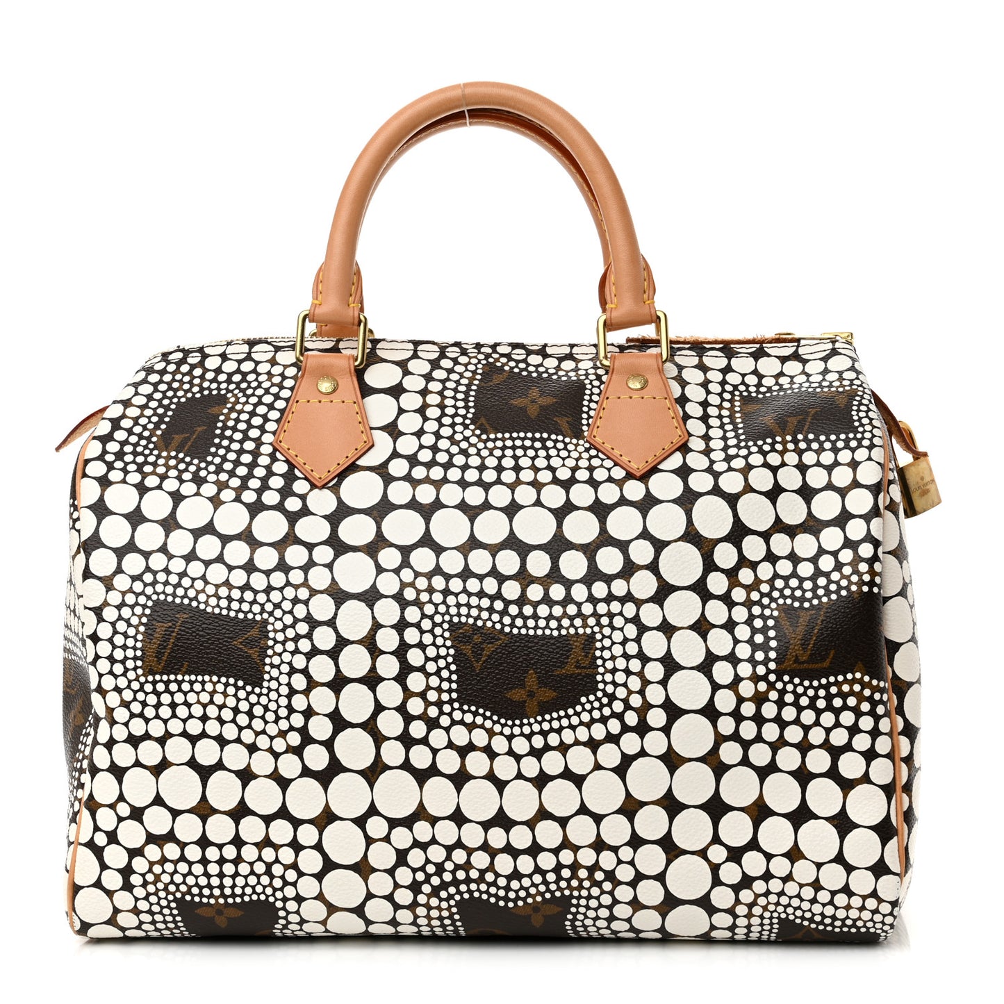 Monogram Kusama Town Speedy 30 White