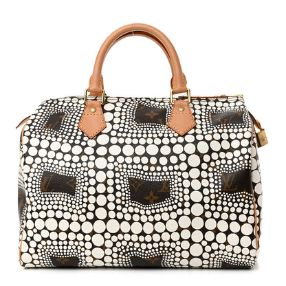 Louis Vuitton Monogram Kusama Town Speedy 30 White 1 of 12