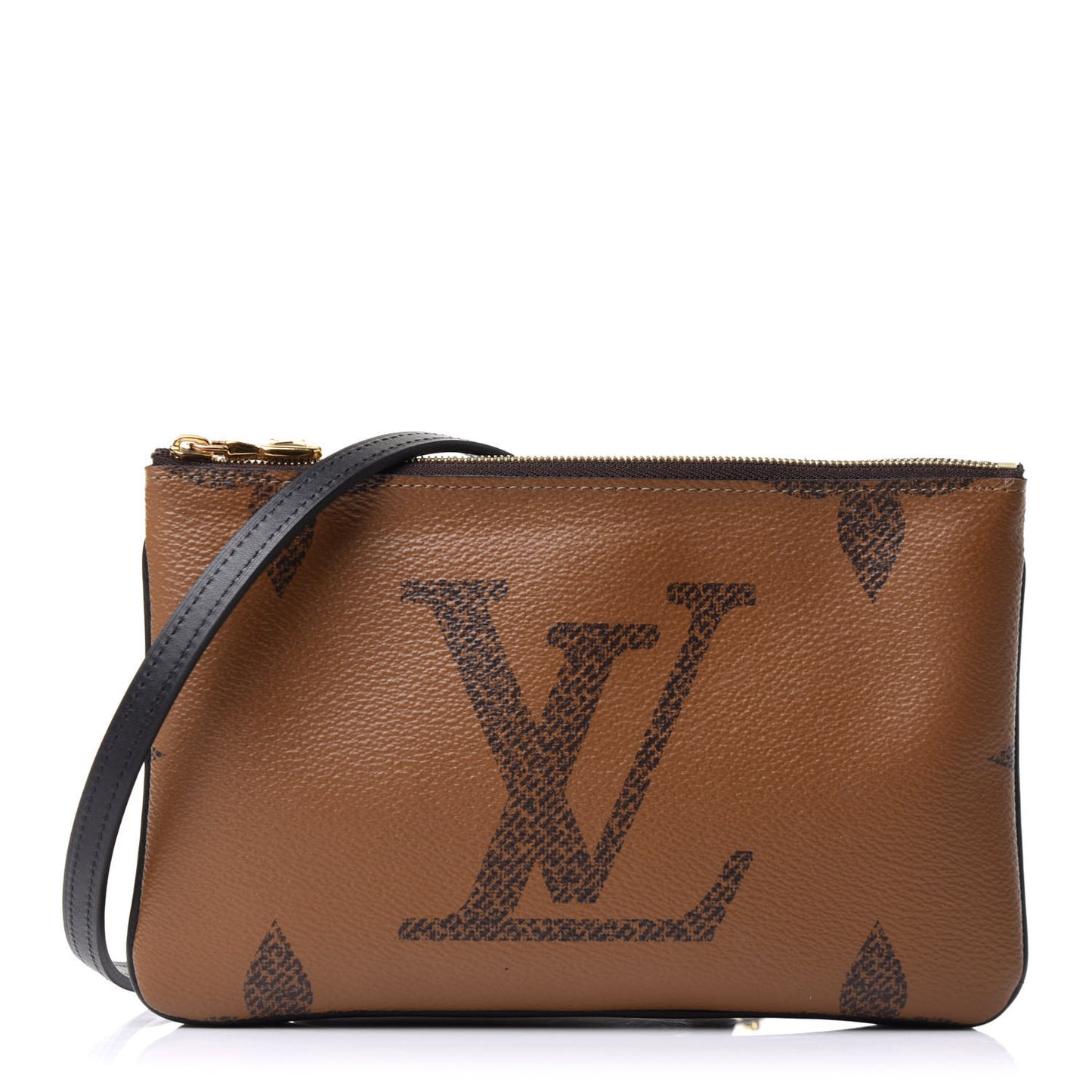 Reverse Monogram Giant Double Zip Pochette