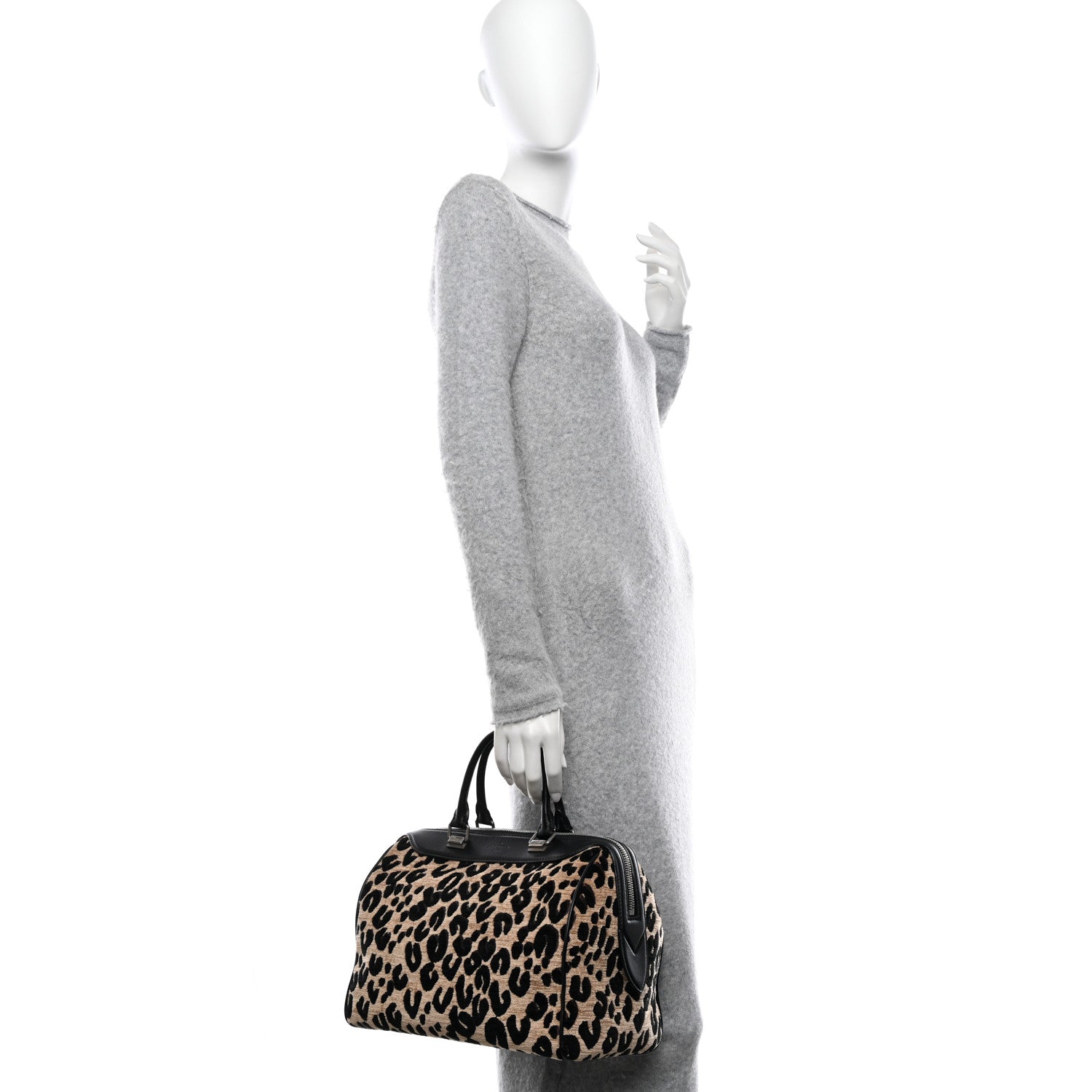 Louis Vuitton Jacquard Velvet Leopard Print Stephen Sprouse Speedy 2 of 11