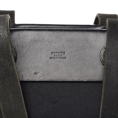 Hermes Toile Vache Hunter Herbag Cabas MM Black 8 of 28