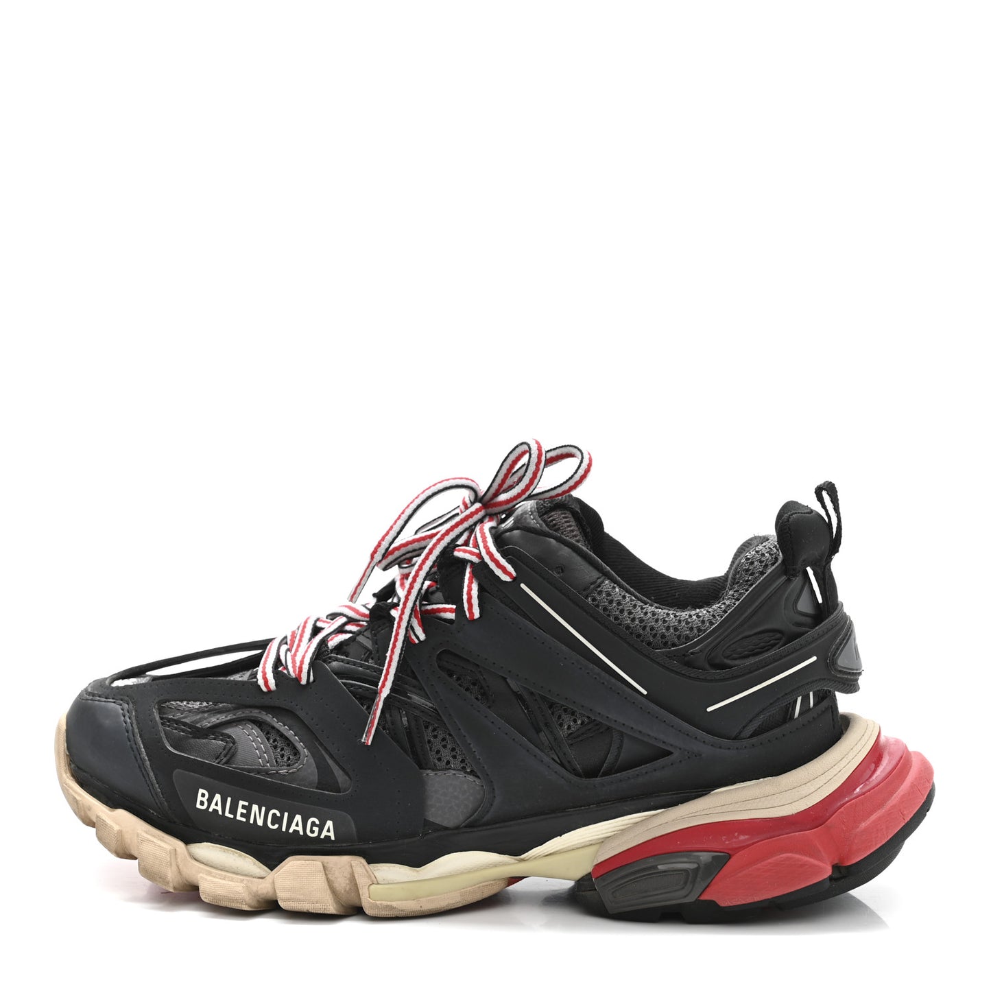 Mesh Nylon Womens Track Sneakers 38 Black Gris