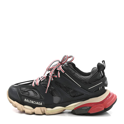Balenciaga Mesh Nylon Womens Track Sneakers 38 Black Gris 1 of 9