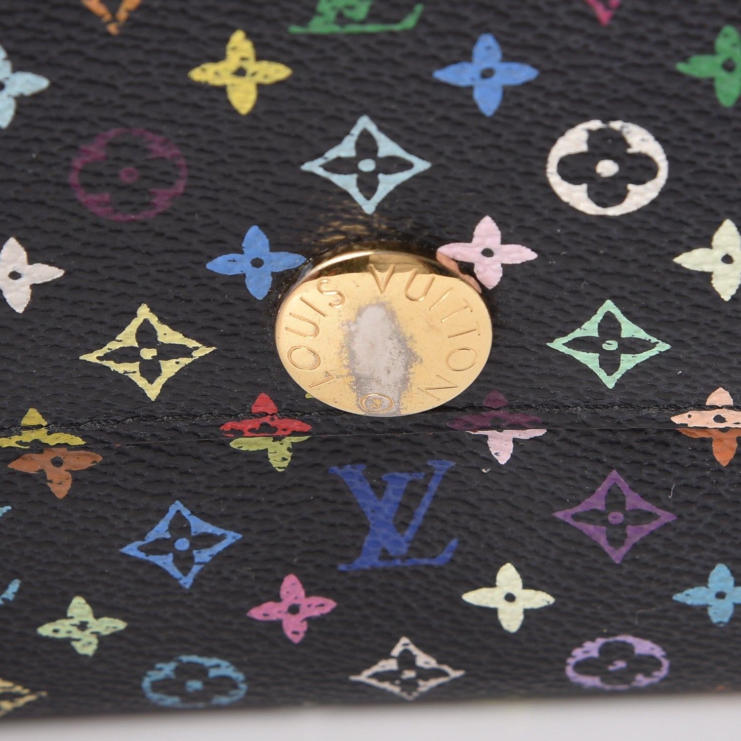 Louis Vuitton Monogram Multicolor Sarah Wallet Black 18 of 20
