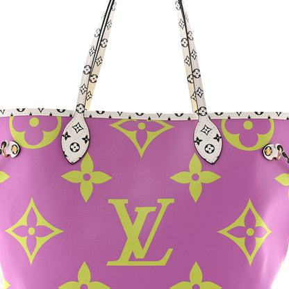 Louis Vuitton Monogram Giant Neverfull MM Pink Lilac 7 of 9