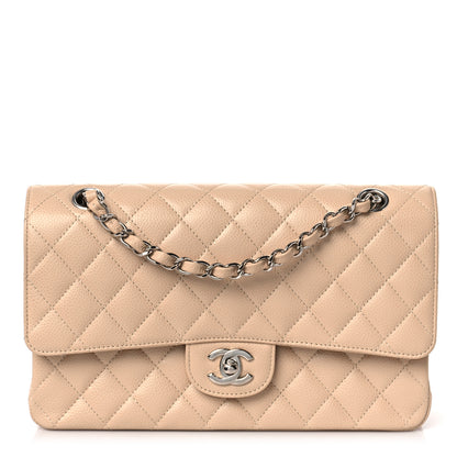 Chanel Caviar Quilted Medium Double Flap Beige Clair 1 of 10