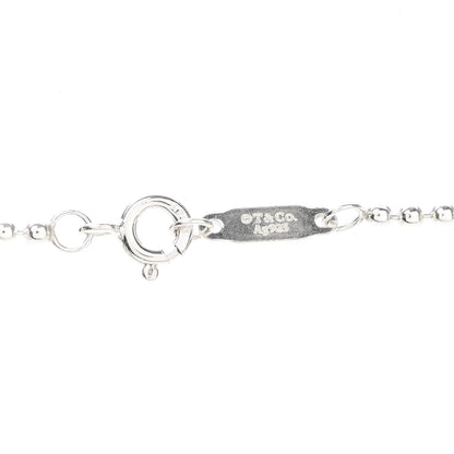 Tiffany Sterling Silver Makers Keyhole Pendant Necklace 4 of 6