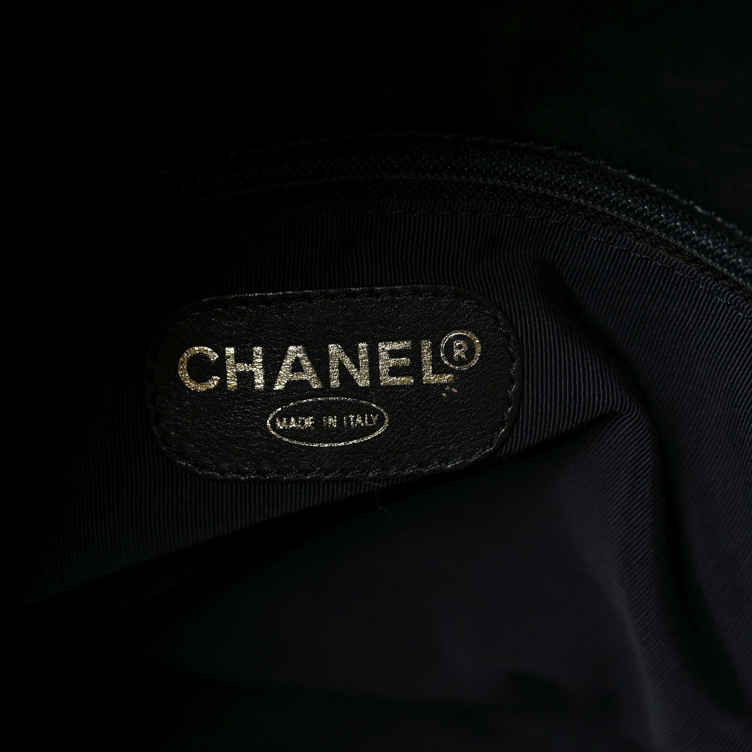 Chanel Calfskin Embossed CC Shoulder Bag Black 6 of 10