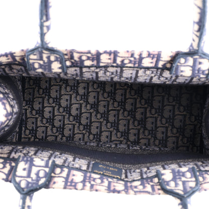 Christian Dior Oblique Medium Book Tote Blue Multicolor 5 of 10