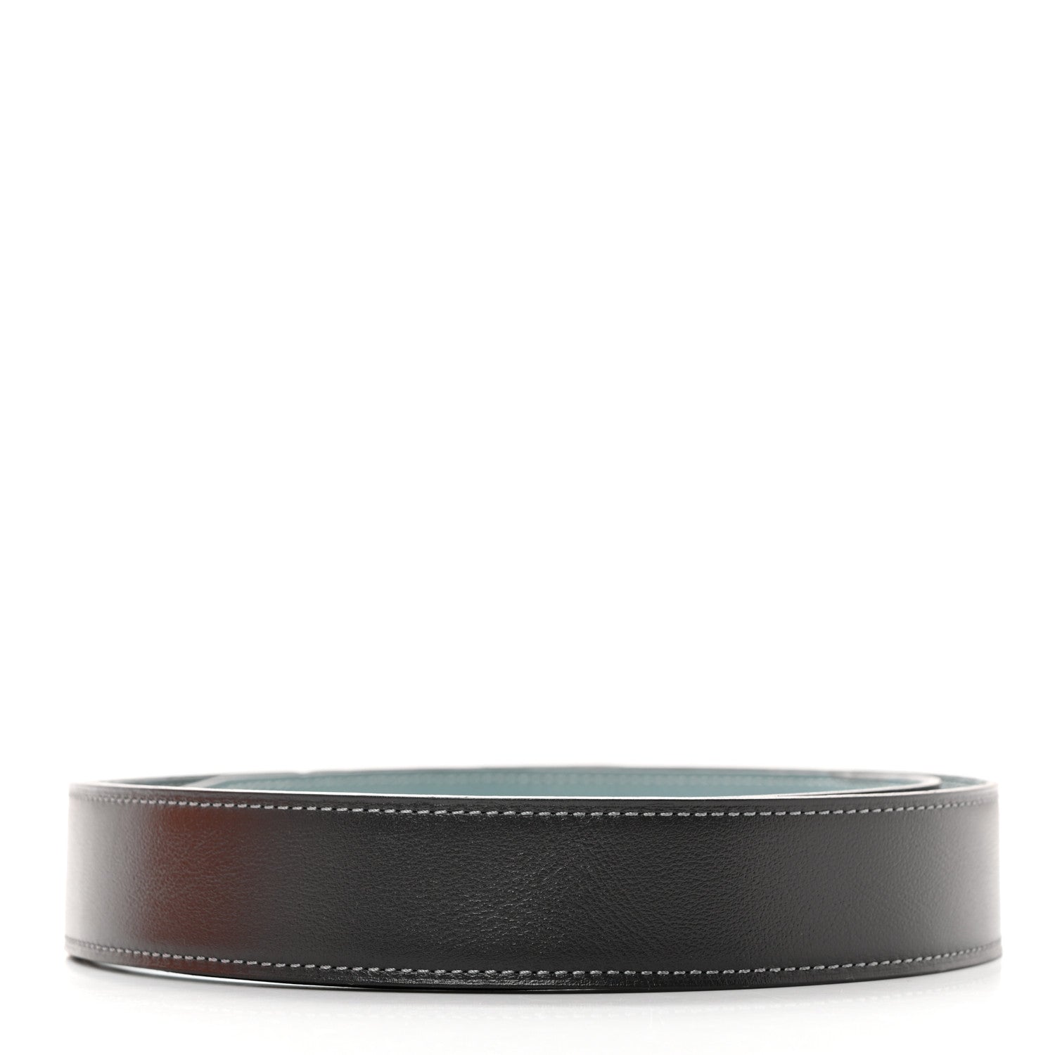 Hermes Box Togo 32mm Belt Strap 105 42 Graphite Ciel 2 of 12