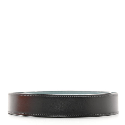 Hermes Box Togo 32mm Belt Strap 105 42 Graphite Ciel 2 of 12