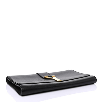 Saint Laurent Textured Calfskin Y Ligne Clutch Black 3 of 4