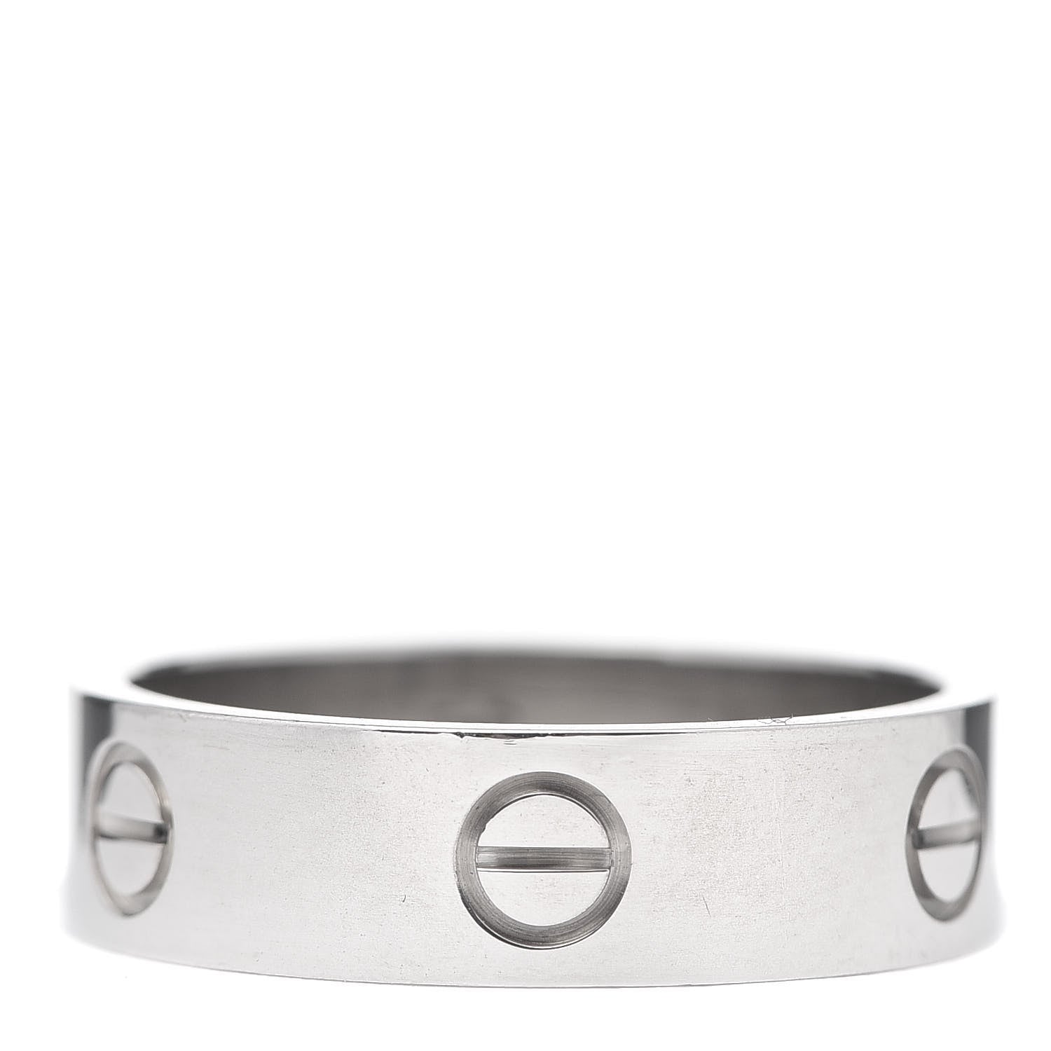 Cartier 18K White Gold 6mm LOVE Ring 62 10 1 of 4