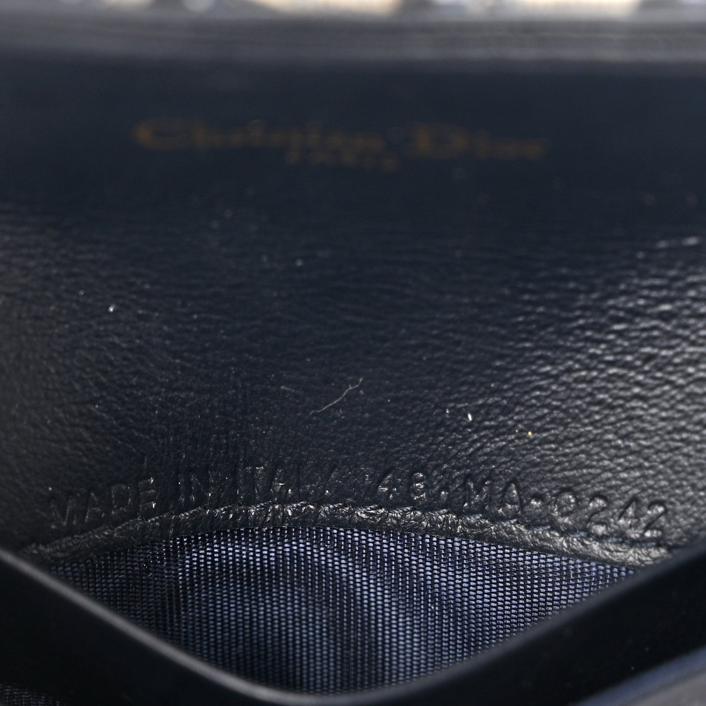 Oblique Saddle Card Holder Blue