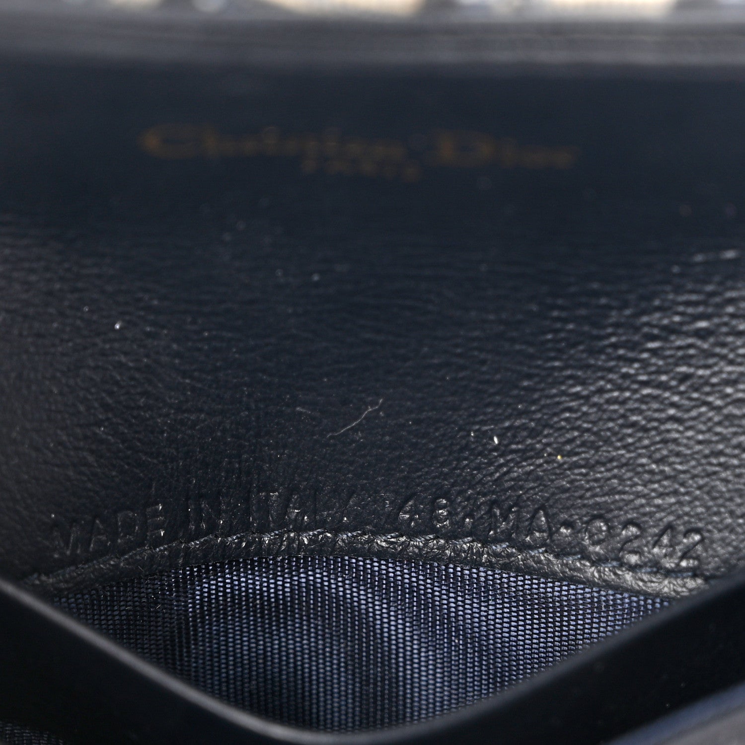 Christian Dior Oblique Saddle Card Holder Blue 7 of 7