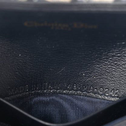 Christian Dior Oblique Saddle Card Holder Blue 7 of 7