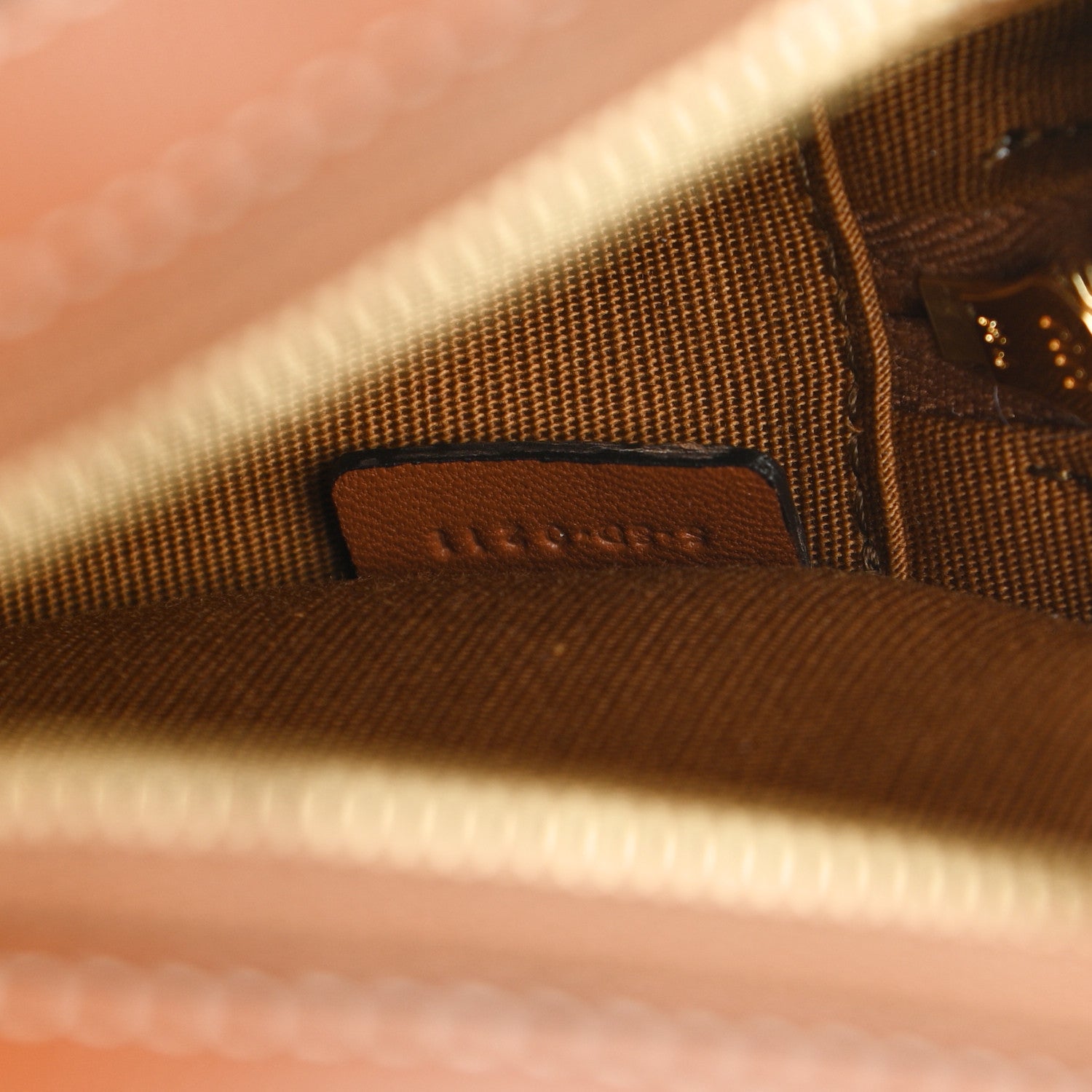 Celine Triomphe Canvas Embroidered Logo Round Purse On Strap Black Tan 7 of 11