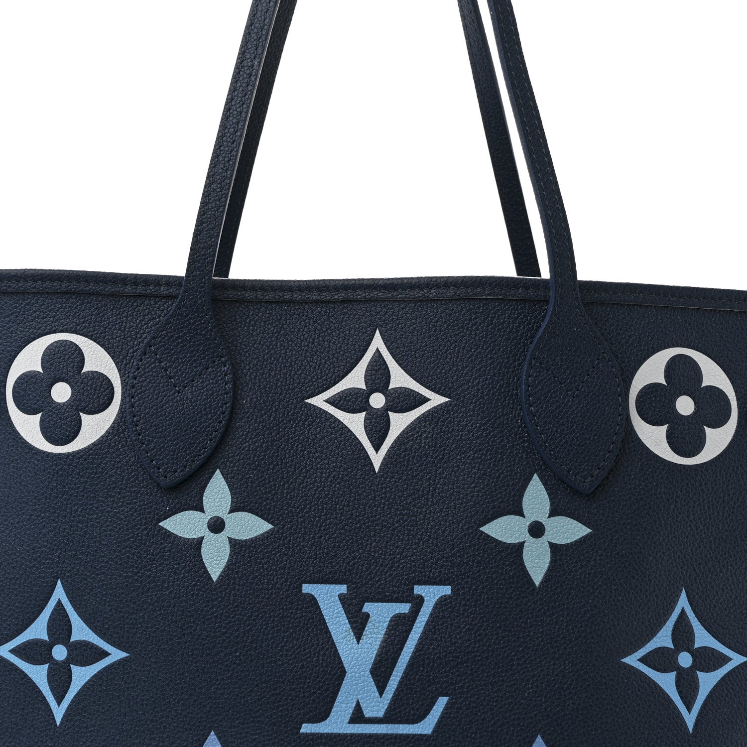 Louis Vuitton Empreinte Monogram Giant Neverfull MM Degrade Bleu 9 of 12
