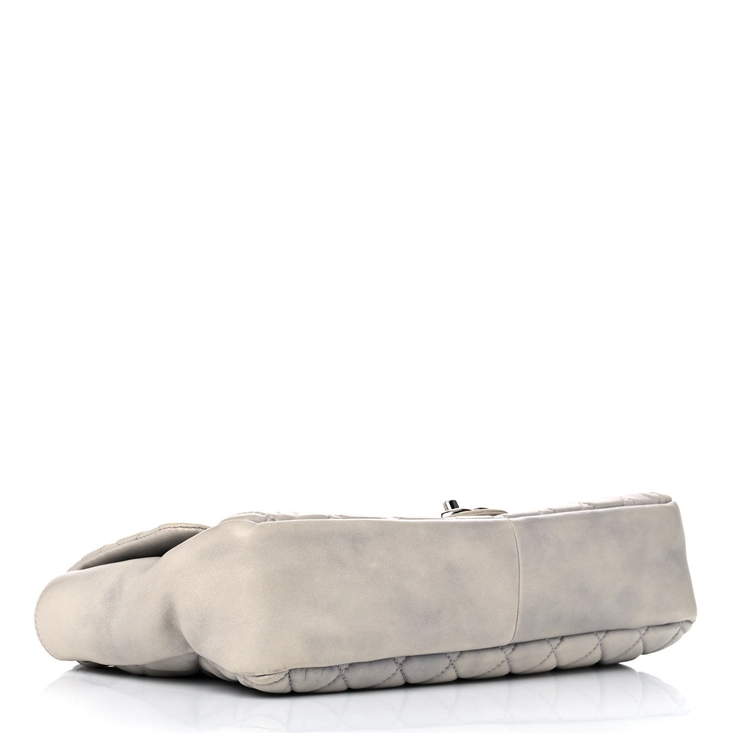 Chanel Lambskin Quilted Jumbo Coco Rain Flap Grey 4 of 26