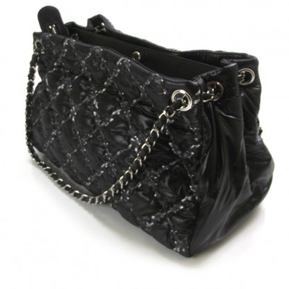 Chanel Nylon Quilted Tweed on Stitch Tote Black 7 of 13