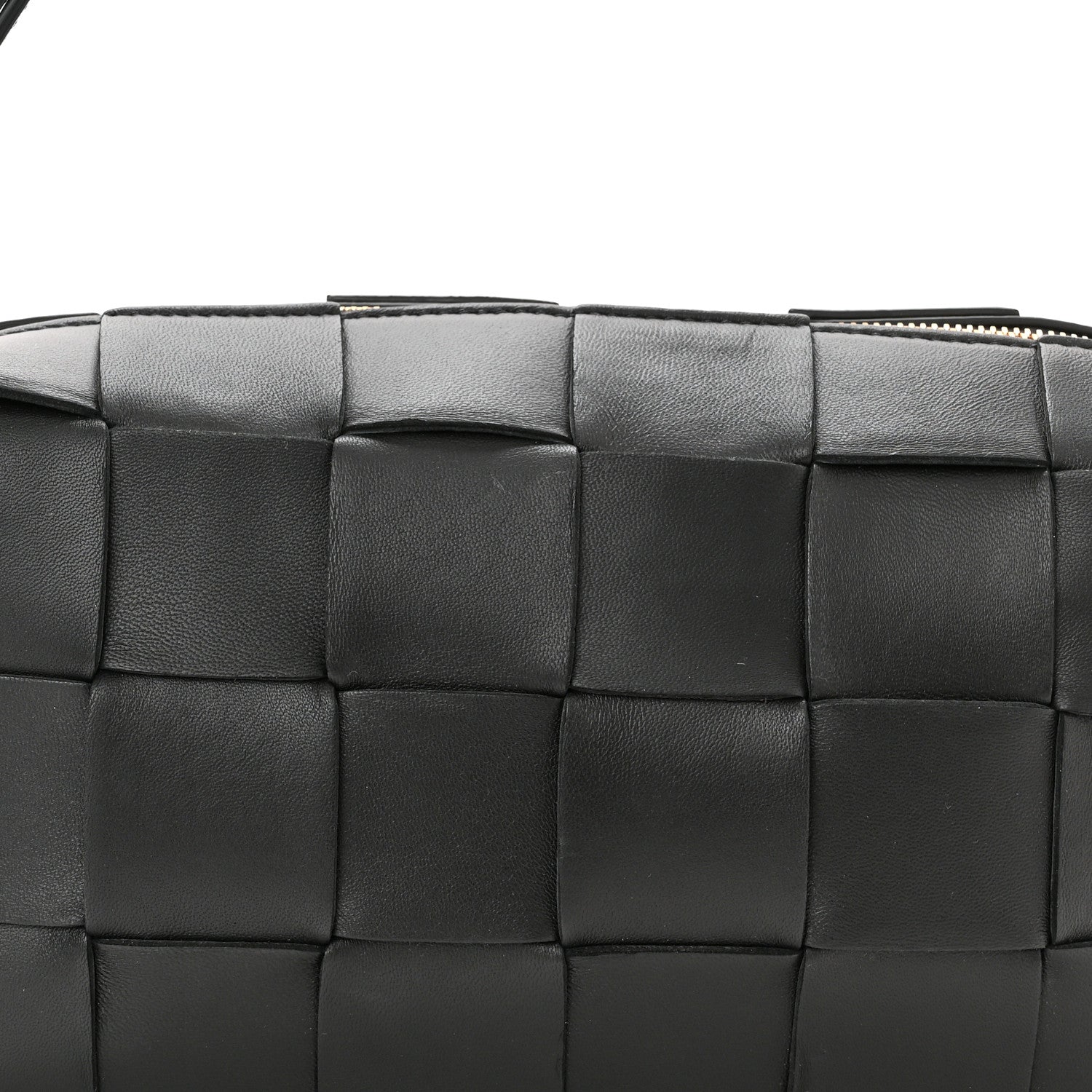 Bottega Veneta Lambskin Maxi Intrecciato Brick Cassette Bag Black 7 of 10