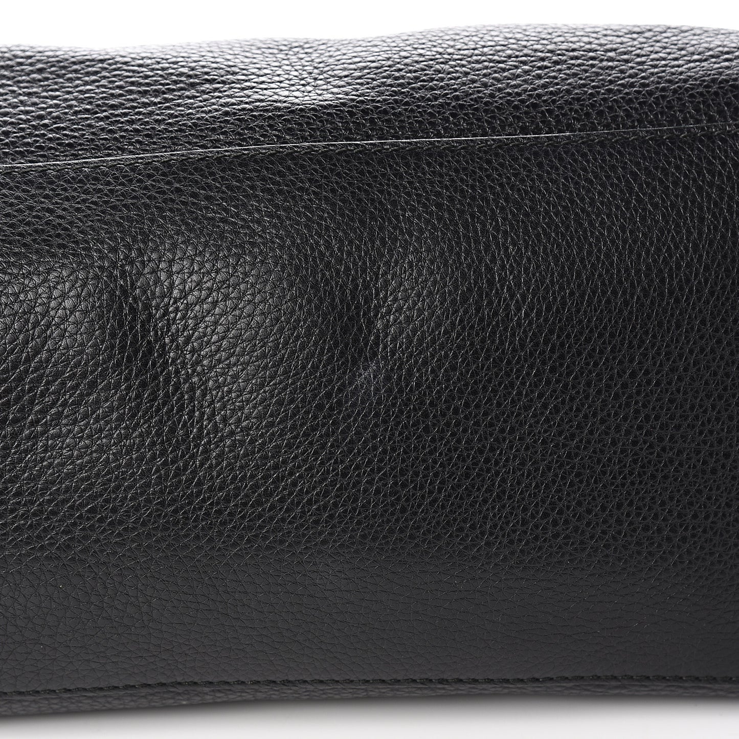 Pebbled Calfskin Large Soho Chain Shoulder Bag Black