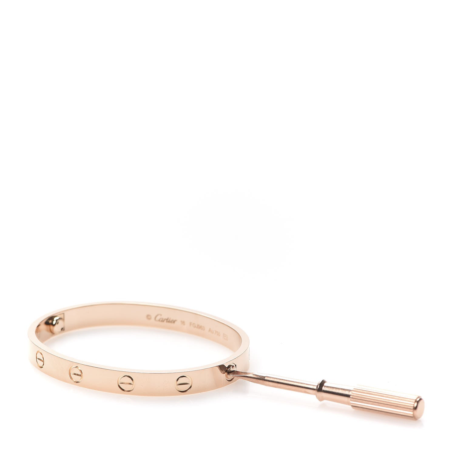 Cartier 18K Pink Gold LOVE Bracelet 16 4 of 7