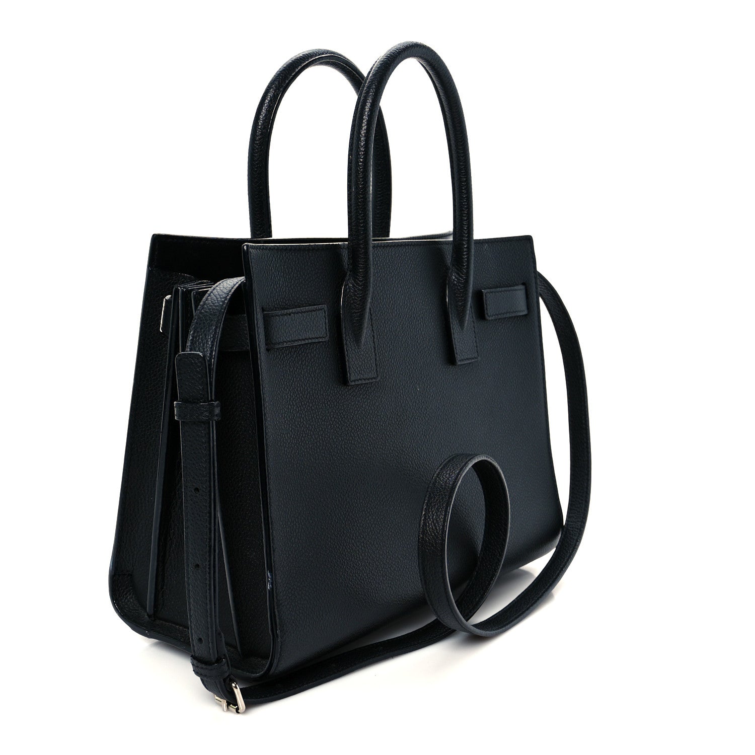 Saint Laurent Grained Calfskin Baby Sac De Jour Black 5 of 21