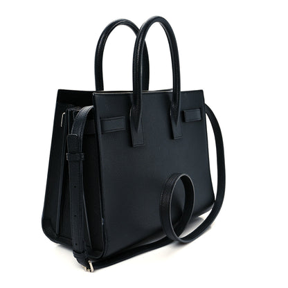 Saint Laurent Grained Calfskin Baby Sac De Jour Black 5 of 21