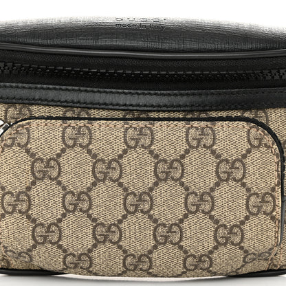 Gucci GG Supreme Monogram Belt Bag Black 8 of 10