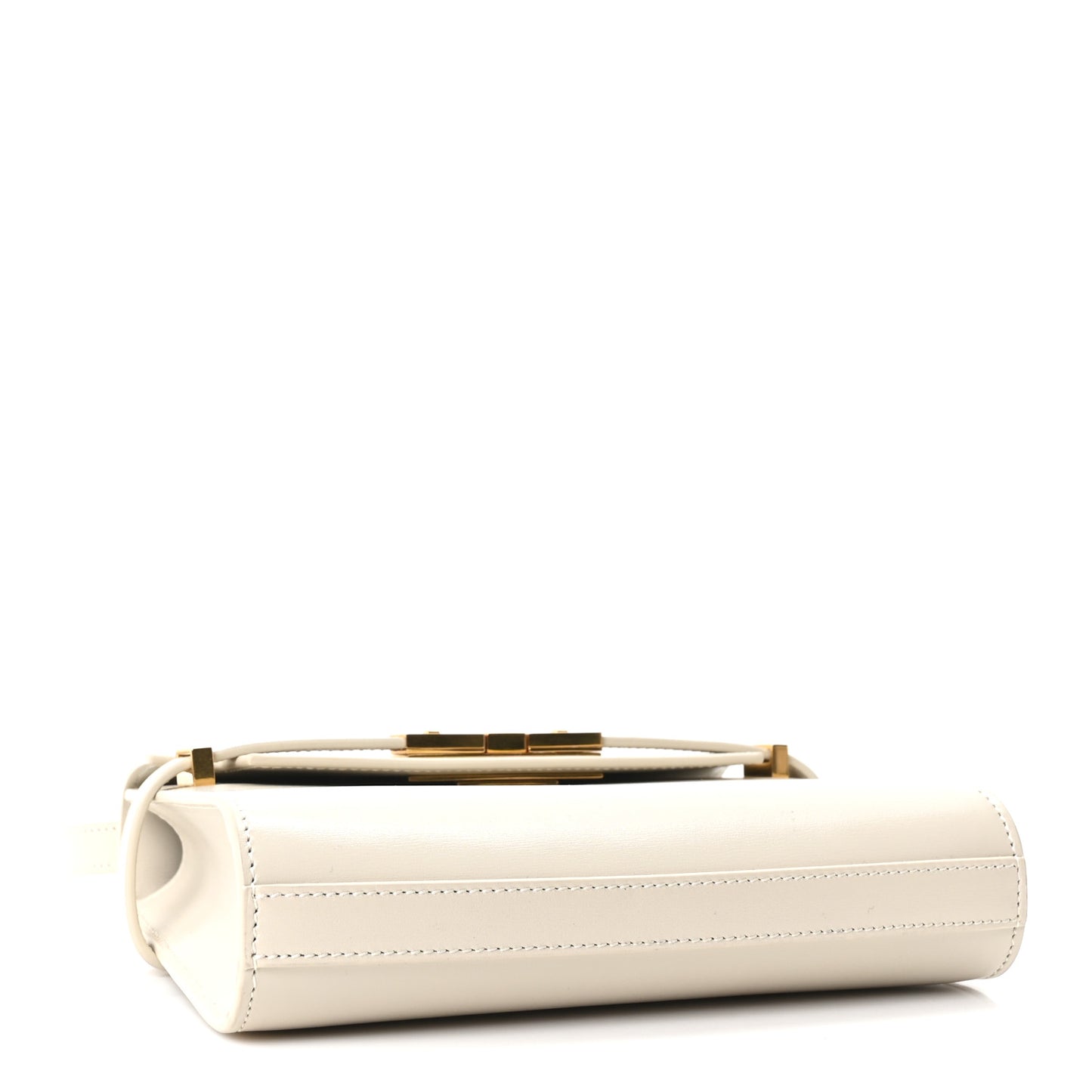 Smooth Calfskin Mini Manhattan Shoulder Bag Blanc Vintage