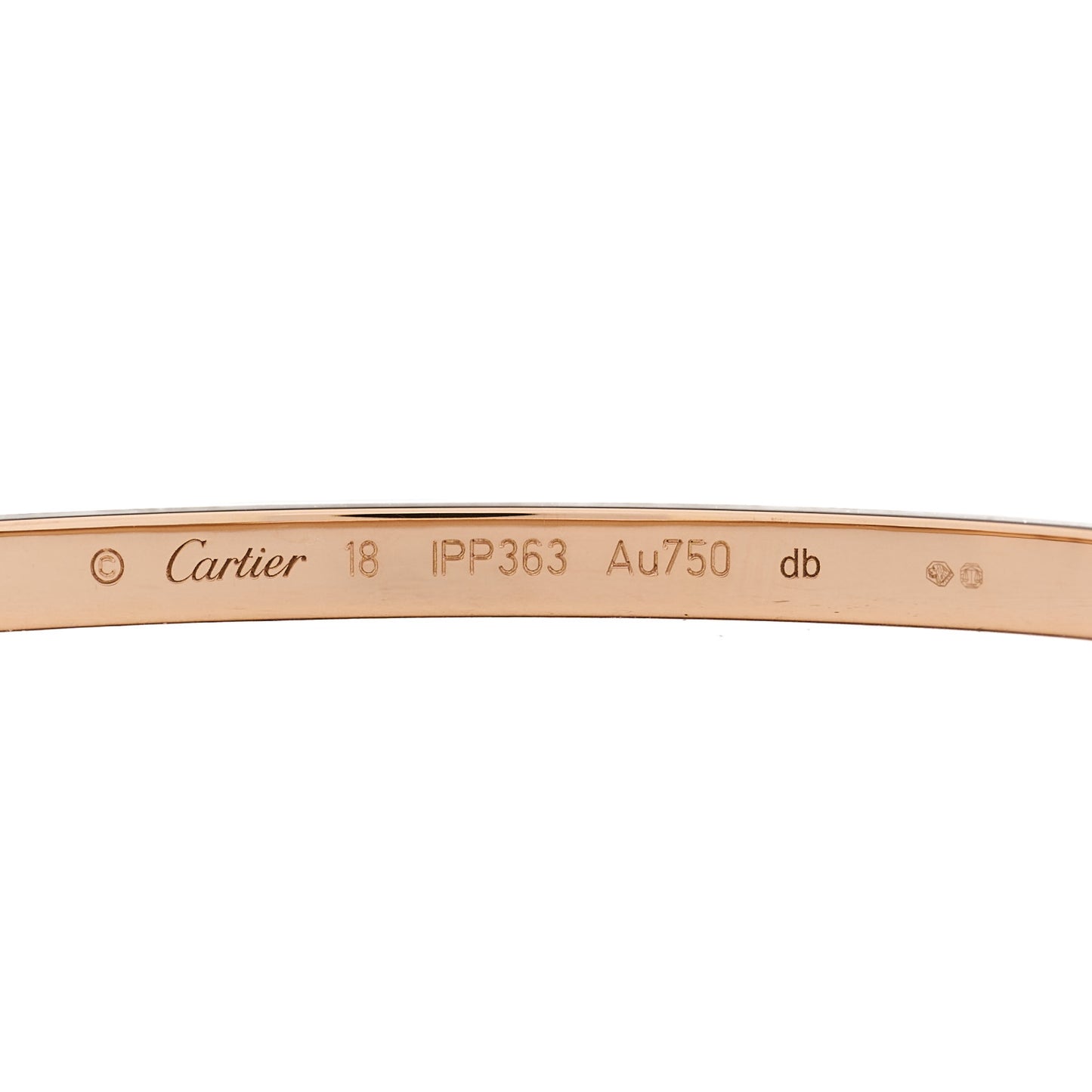 18K Pink Gold Small LOVE Bracelet 18
