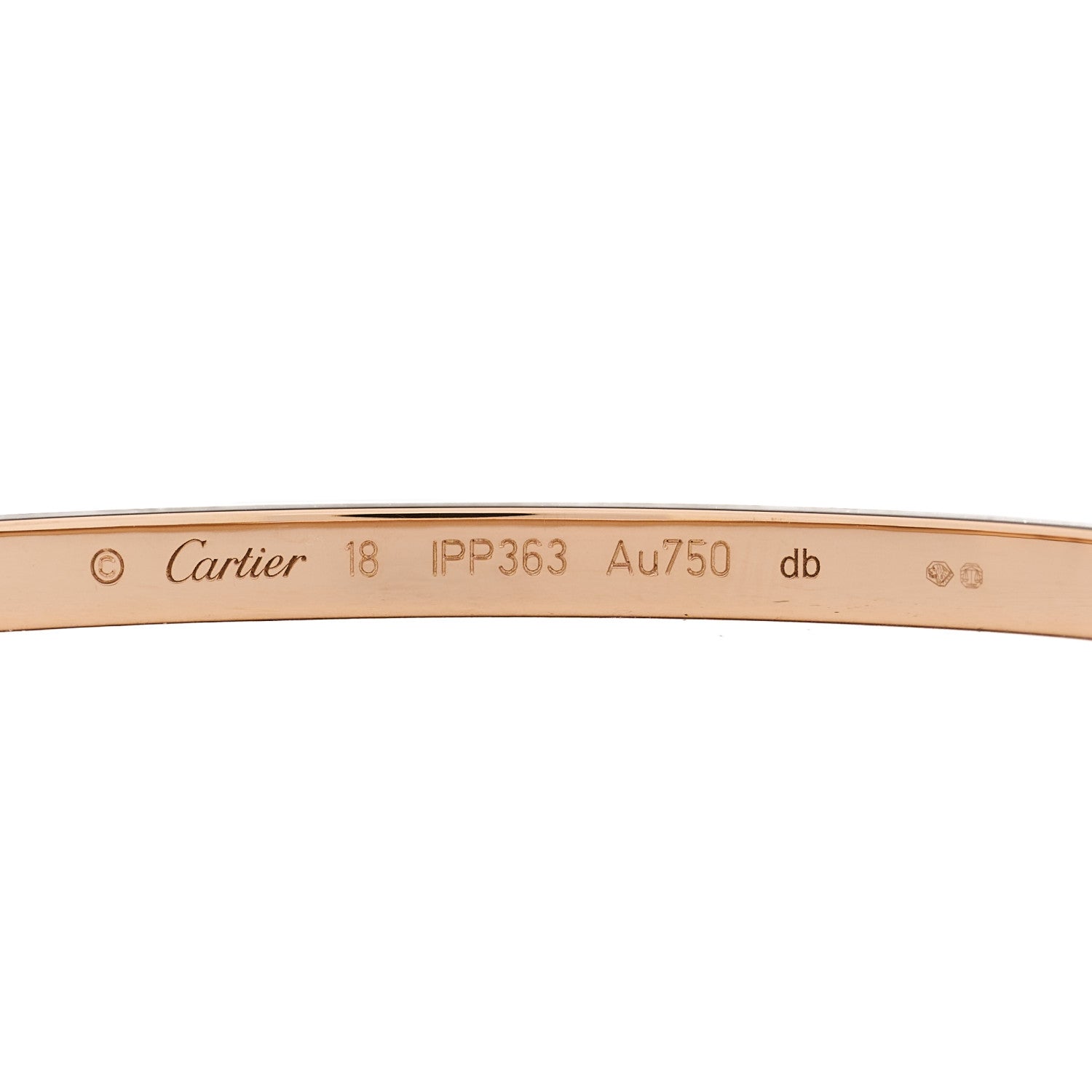 Cartier 18K Pink Gold Small LOVE Bracelet 18 3 of 5