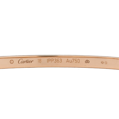 Cartier 18K Pink Gold Small LOVE Bracelet 18 3 of 5