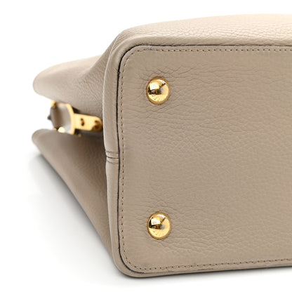 Louis Vuitton Taurillon Capucines MM Galet 6 of 9