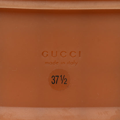 Gucci Monogram Jumbo GG Angelina Platform 55mm Slide Sandals 37.5 Beige 7 of 8