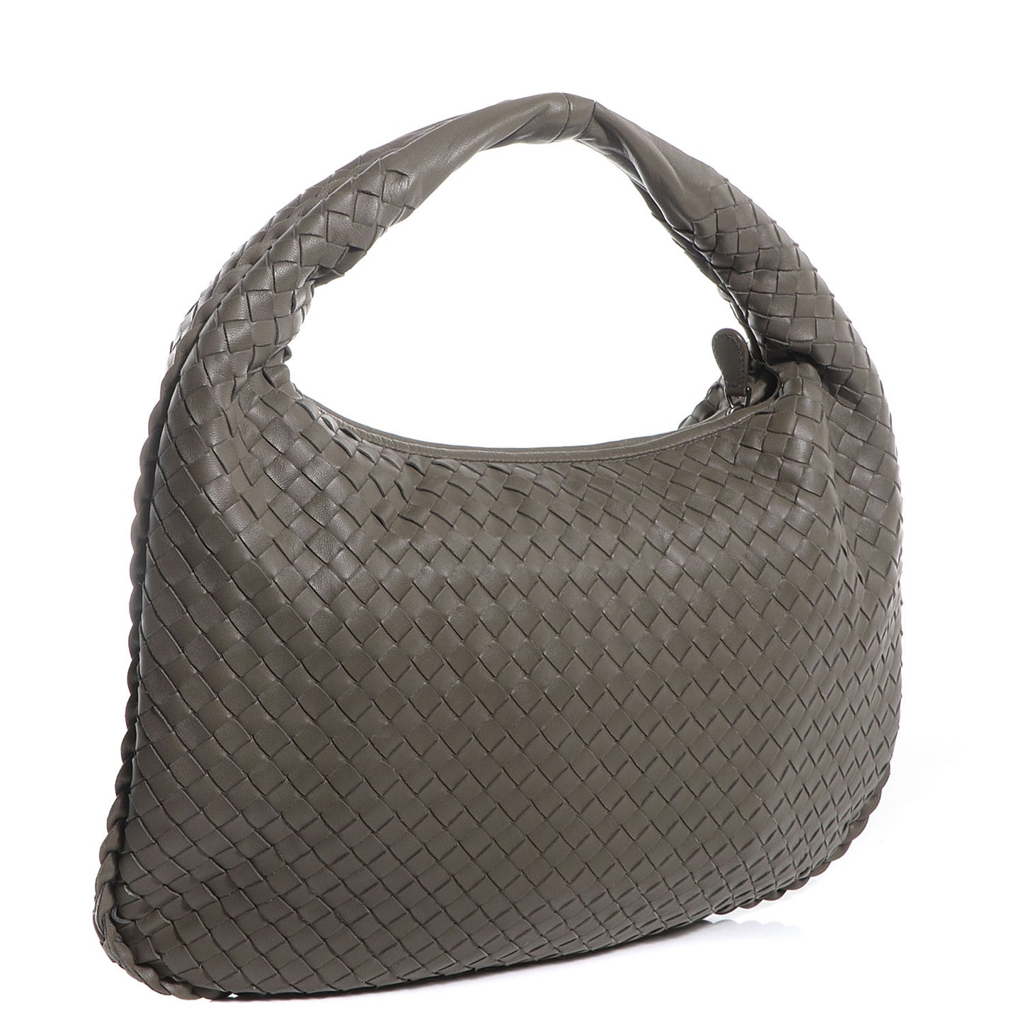 Nappa Intrecciato Medium Veneta Hobo Shadow
