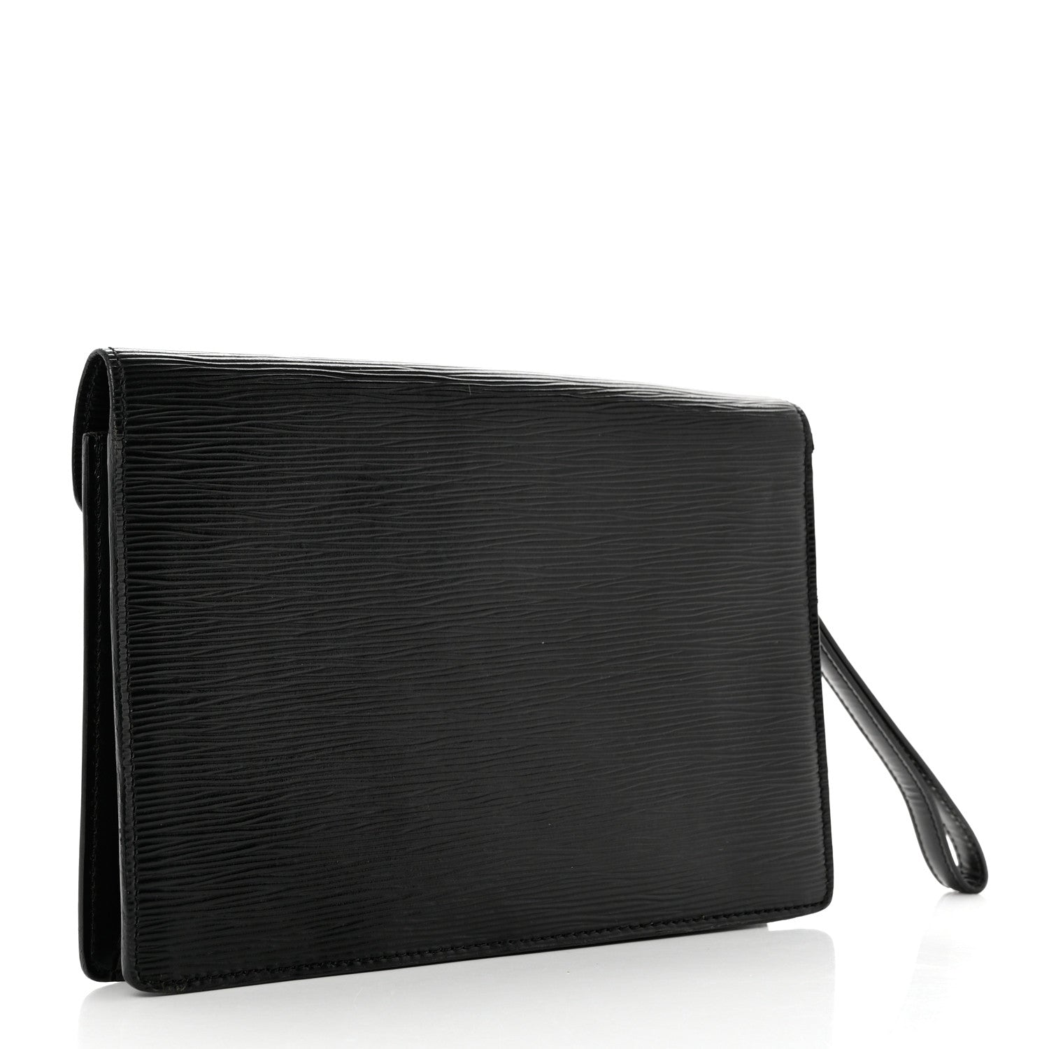 Louis Vuitton Epi Pochette Sellier Dragonne Clutch Black 3 of 10