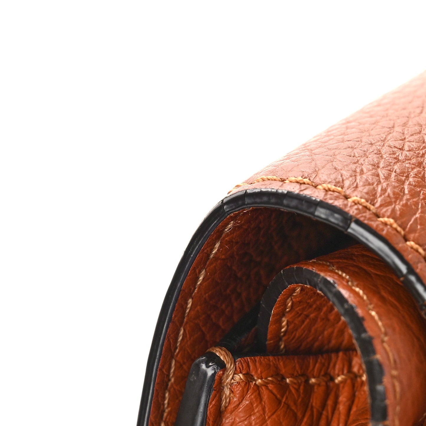 Calfskin Mini Marcie Round Crossbody Bag Tan