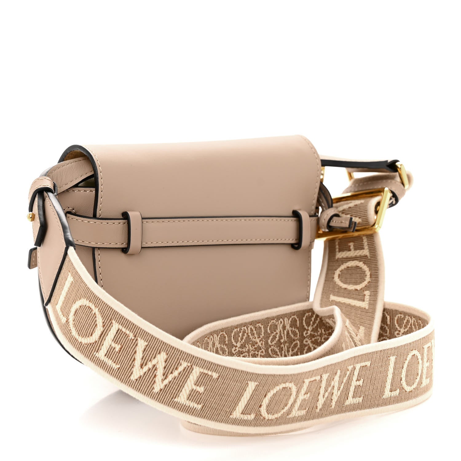 Loewe Calfskin Jacquard Mini Gate Dual Bag Sand 3 of 9