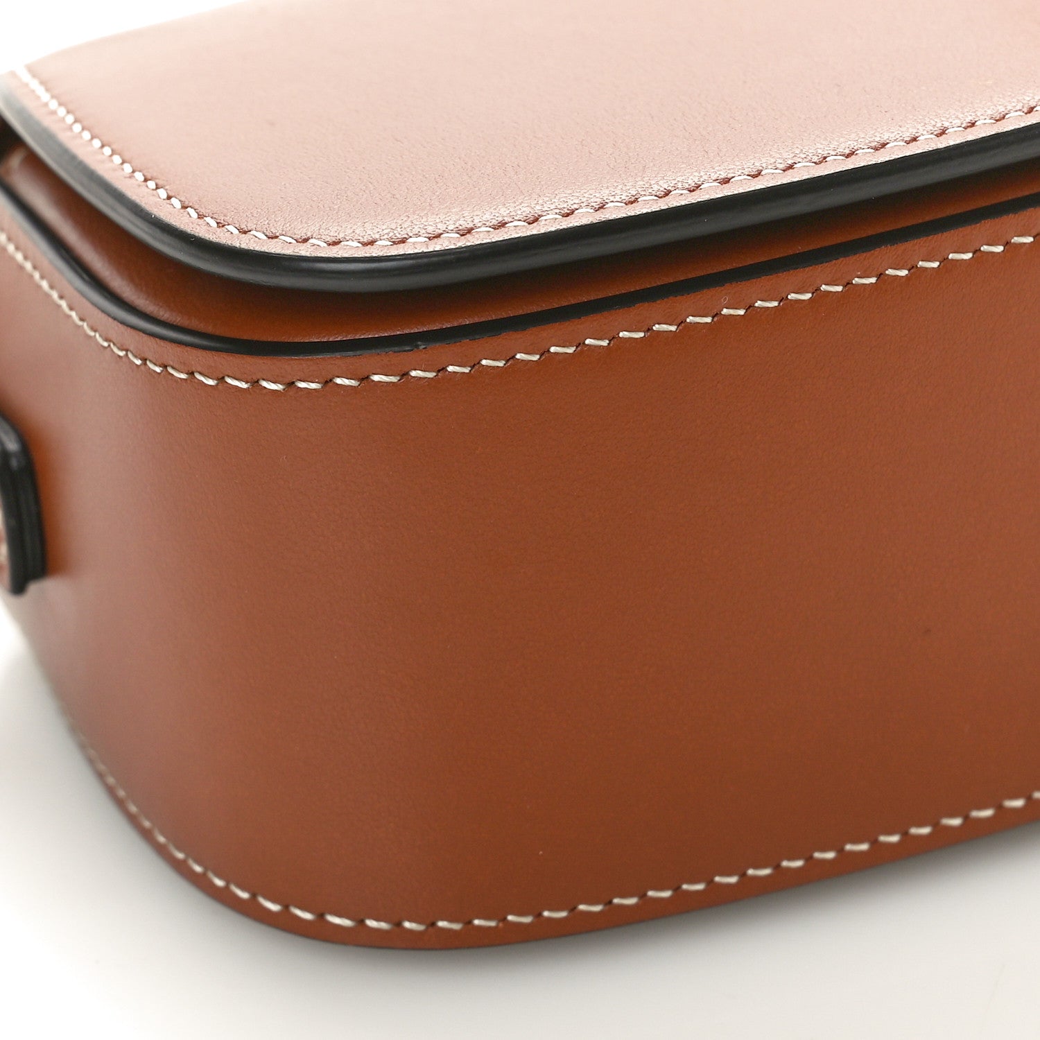 Celine Smooth Calfskin Tabou Clutch On Strap Tan 9 of 10