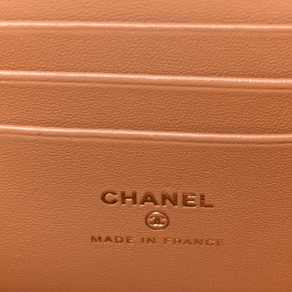 Chanel Lambskin Quilted Small Top Handle Vanity Case With Chain Beige 8 of 11