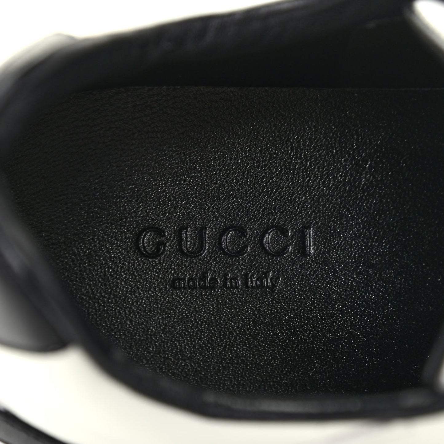 Calfskin Womens Interlocking G Sneakers 36 Black White