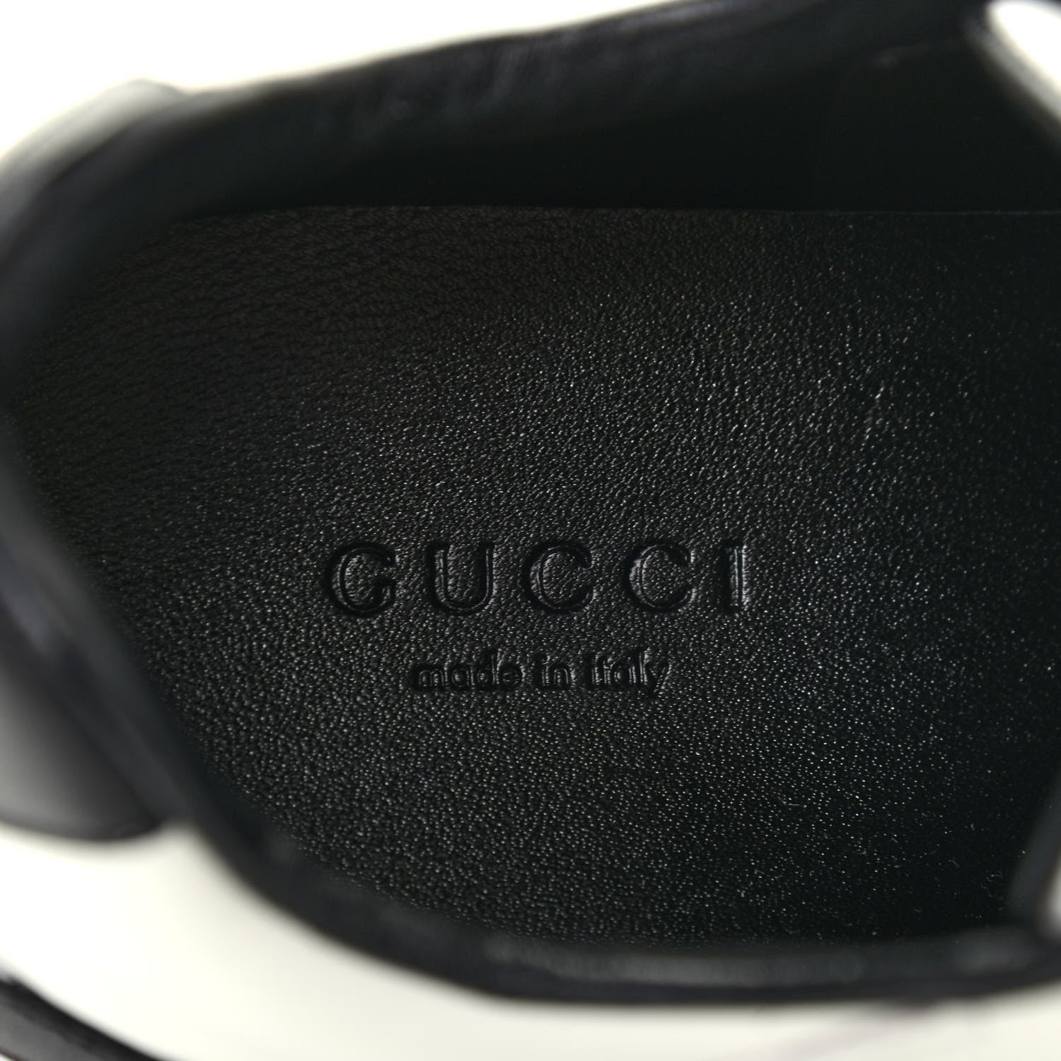 Gucci Calfskin Womens Interlocking G Sneakers 36 Black White 6 of 7