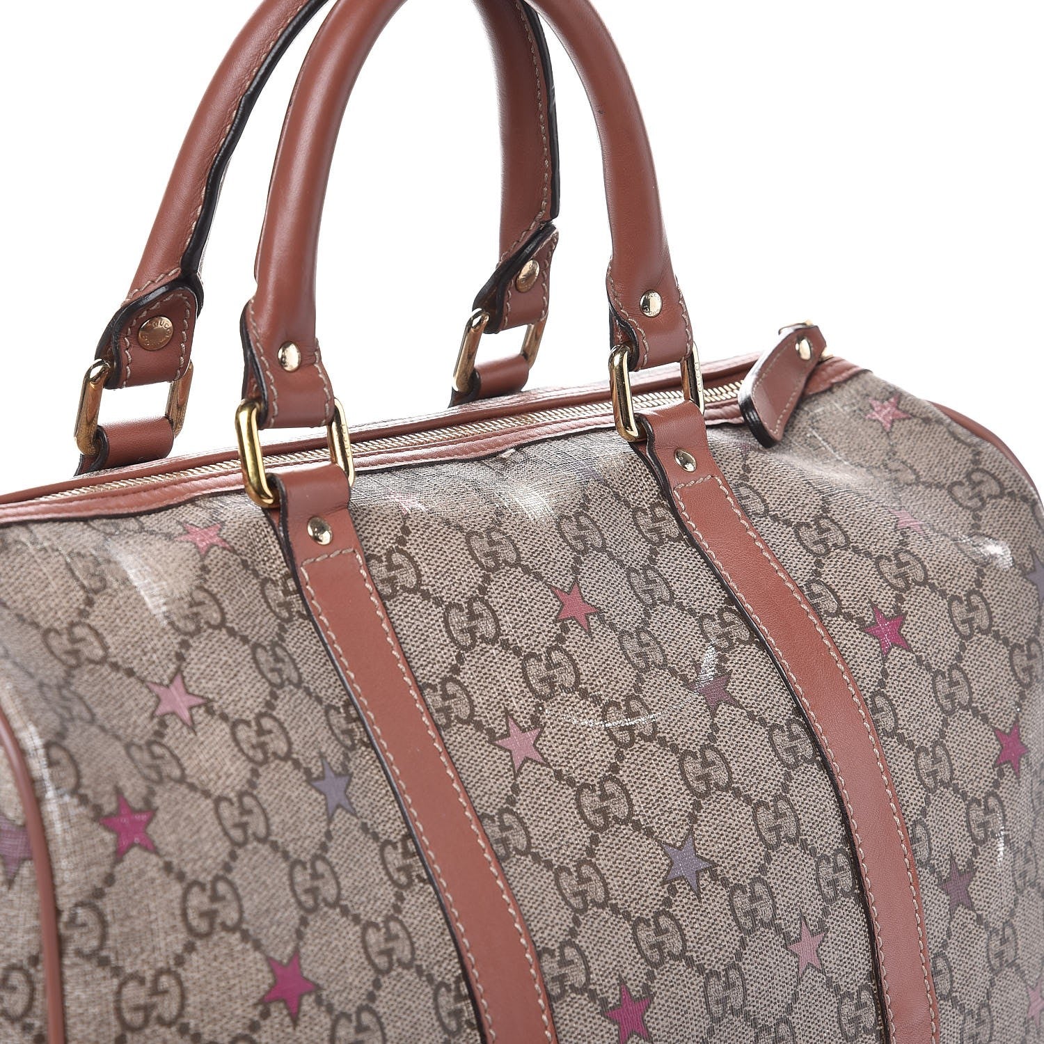 Gucci GG Supreme Stars Medium Joy Boston Pink 11 of 17