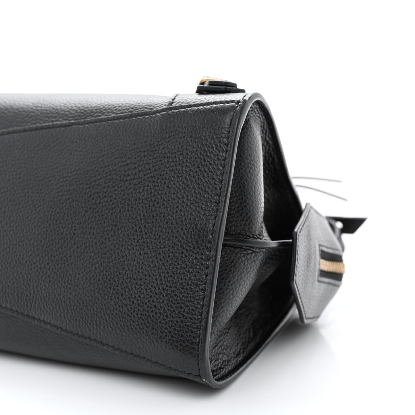 Grained Calfskin Neo Classic Gold Hardware S City Black