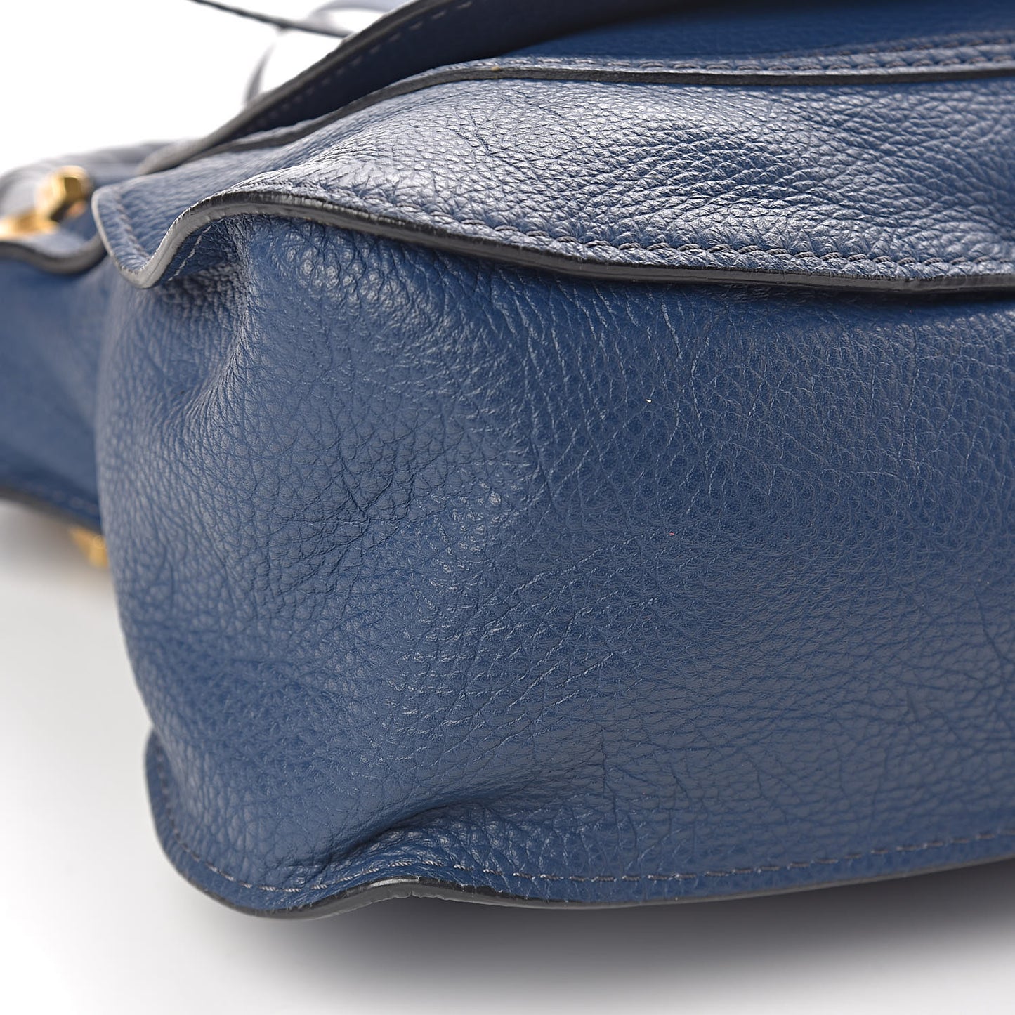 Calfskin Medium Marcie Satchel Royal Navy