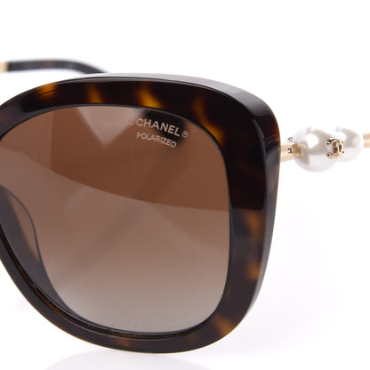 Chanel Square Winter Polarized Pearl Sunglasses 5339-H Tortoise 7 of 8